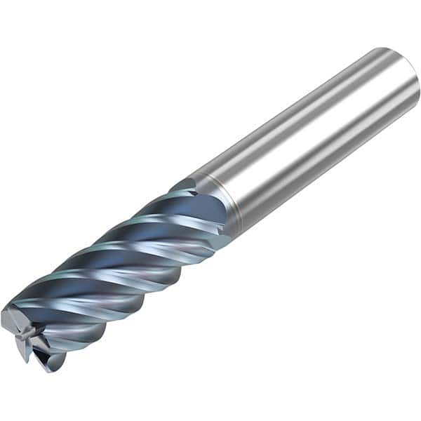 Niagara Cutter - 3/4" Diam 5 Flute Solid Carbide 0.125" Corner Radius End Mill - Americas Industrial Supply