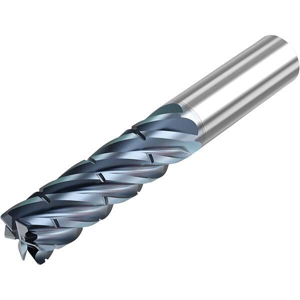 Niagara Cutter - 5/8" Diam 6 Flute Solid Carbide 0.06" Corner Radius End Mill - Americas Industrial Supply