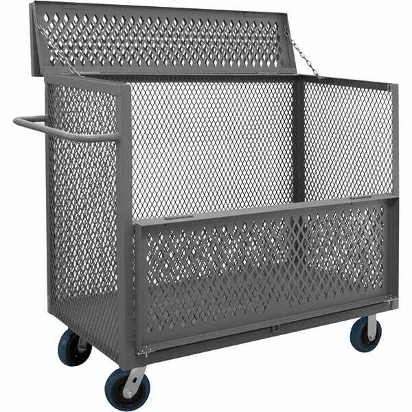 Durham - 3,600 Lb Capacity 1-Shelf 3-Sided Mesh Truck - Americas Industrial Supply