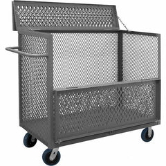 Durham - 3,600 Lb Capacity 1-Shelf 3-Sided Mesh Truck - Americas Industrial Supply
