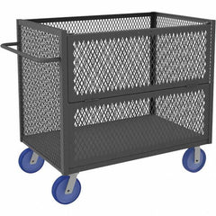 Durham - 3,600 Lb Capacity 1-Shelf 3-Sided Mesh Truck - Americas Industrial Supply