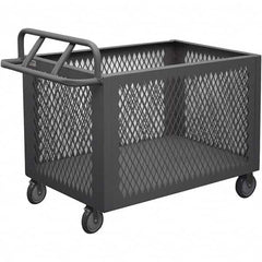 Durham - 1,200 Lb Capacity 1-Shelf 4-Sided Mesh Box Truck - Americas Industrial Supply