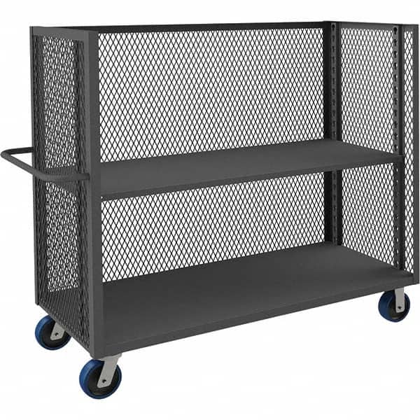 Durham - 3,600 Lb Capacity 1-Shelf 3-Sided Mesh Truck - Americas Industrial Supply