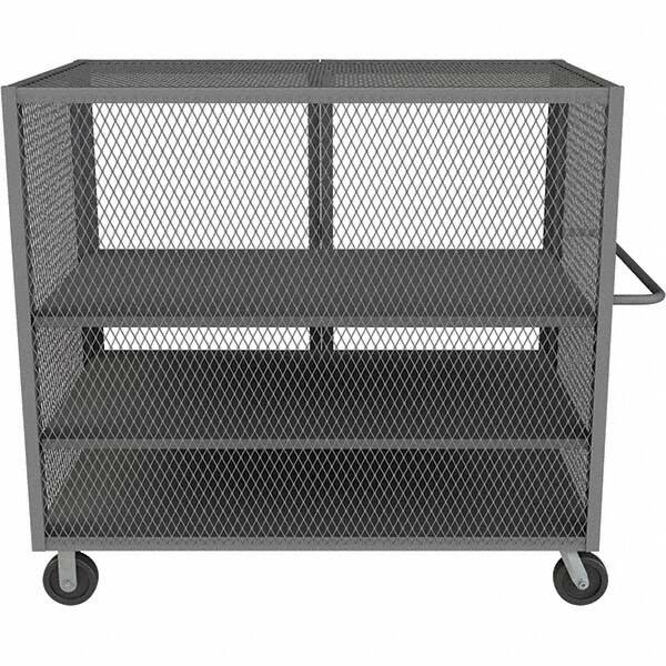 Durham - 2,000 Lb Capacity 3-Shelf Security Mesh Truck - Americas Industrial Supply