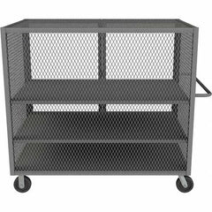 Durham - 2,000 Lb Capacity 3-Shelf Security Mesh Truck - Americas Industrial Supply