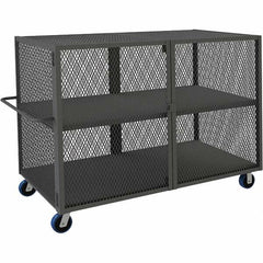Durham - 2,000 Lb Capacity 2-Shelf Security Mesh Truck - Americas Industrial Supply