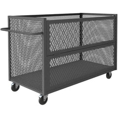 Durham - 1,400 Lb Capacity 1-Shelf 3-Sided Mesh Truck - Americas Industrial Supply