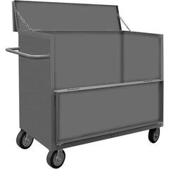 Durham - 2,000 Lb Capacity 1-Shelf 3-Sided Solid Truck - Americas Industrial Supply