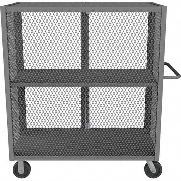 Durham - 2,000 Lb Capacity 1-Shelf Security Mesh Truck - Americas Industrial Supply
