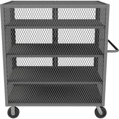 Durham - 2,000 Lb Capacity 4-Shelf Security Mesh Truck - Americas Industrial Supply