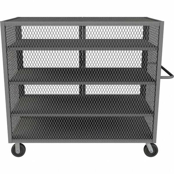 Durham - 2,000 Lb Capacity 4-Shelf Security Mesh Truck - Americas Industrial Supply
