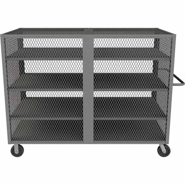 Durham - 2,000 Lb Capacity 4-Shelf Security Mesh Truck - Americas Industrial Supply