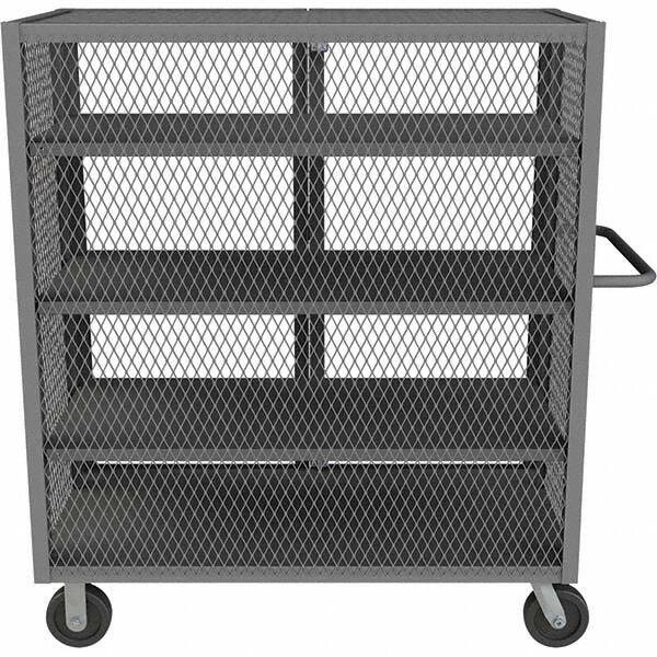 Durham - 2,000 Lb Capacity 4-Shelf Security Mesh Truck - Americas Industrial Supply