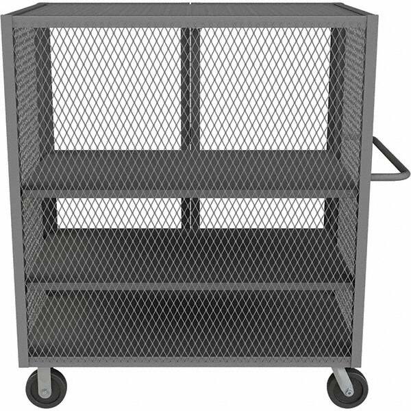 Durham - 2,000 Lb Capacity 3-Shelf Security Mesh Truck - Americas Industrial Supply