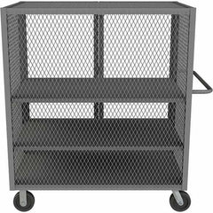 Durham - 2,000 Lb Capacity 3-Shelf Security Mesh Truck - Americas Industrial Supply