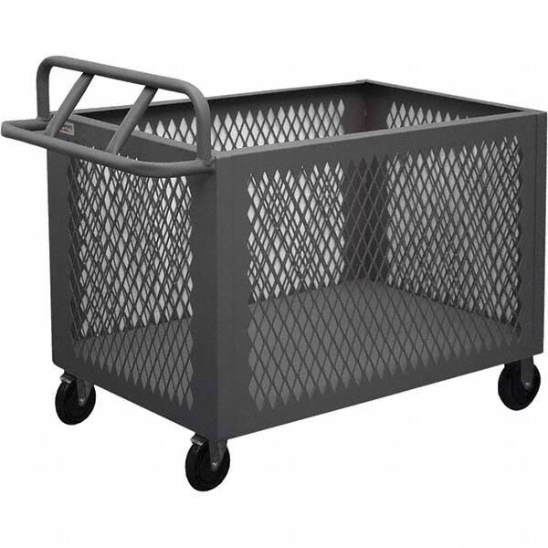 Durham - 1,400 Lb Capacity 1-Shelf 4-Sided Mesh Box Truck - Americas Industrial Supply