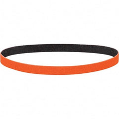 Dynabrade - 1-1/2" Wide x 30" OAL, 120 Grit, Ceramic Abrasive Belt - Ceramic, Coated, Y Weighted Cloth Backing, Wet/Dry - Americas Industrial Supply