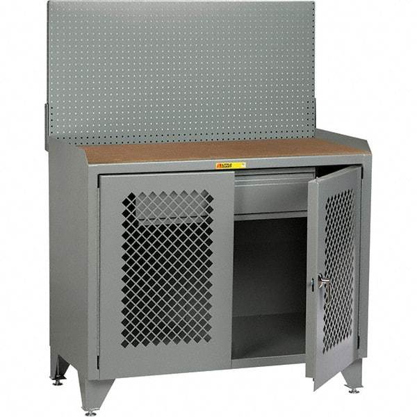 Little Giant - Stationary Workstations Type: Security Workstation Width (Inch): 48 - Americas Industrial Supply