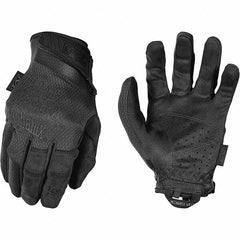 Mechanix Wear - Size M/L Work Gloves - For Work & Driver, Uncoated, Adjustable Closure Cuff, Full Fingered, Black, Paired - Americas Industrial Supply