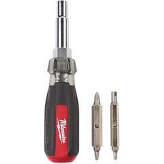 Milwaukee Tool - Bit Screwdrivers Type: Multi-Bit Screwdriver Tip Type: Phillips ; Square; Slotted - Americas Industrial Supply
