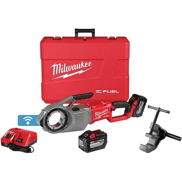 Milwaukee Tool - Power Pipe Threaders Type: Cordless Pipe Threader Voltage: 18 - Americas Industrial Supply