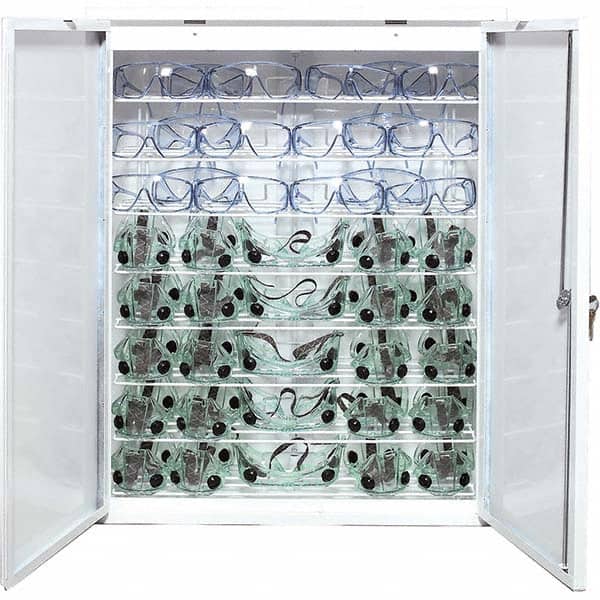 Sellstrom - Eyewear Dispensers Dispenser Type: Safety Glasses/Goggles Style: Cabinet w/ Individual Compartments - Americas Industrial Supply