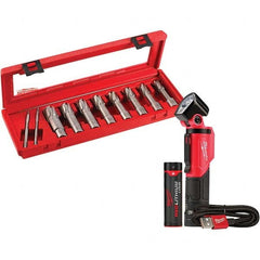 Milwaukee Tool - Annular Cutter Sets Minimum Cutter Diameter (Inch): 9/16 Maximum Cutter Diameter (Inch): 1-1/16 - Americas Industrial Supply