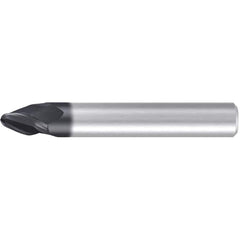 Emuge - Barrel Cutter End Mills; End Type: Circle Segment Taper-Form A ; Material: Solid Carbide ; Taper Angle Per Side: 17.50 ; Small End Diameter (mm): 5.00 ; Shank Diameter (mm): 6.0000 ; Length of Cut (mm): 7.5000 - Exact Industrial Supply