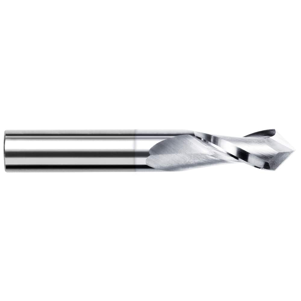 Harvey Tool - 3/8" Diam, 7/8" LOC, 2 Flute, 120° Point Angle, Solid Carbide Mill Drill - Exact Industrial Supply