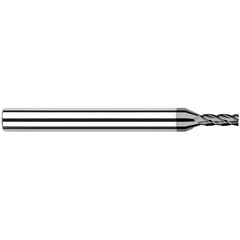 Harvey Tool - 1/16", 0.186" LOC, 1/8" Shank Diam, 1-1/2" OAL, 4 Flute, Solid Carbide Square End Mill - Exact Industrial Supply