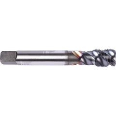 M12 1.75 MM 3 Flute Union Butterfield HSS-PM TiCN Applix M Machine Tap Spiral Flute 50 DIN/ANSI E-code # 1677APM12X1.75 - Exact Industrial Supply
