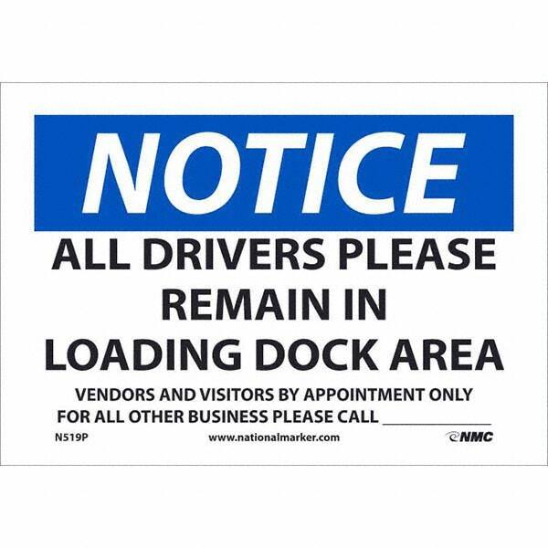 NMC - Safety & Facility Labels Message Type: Security & Admittance Header: NOTICE - Americas Industrial Supply