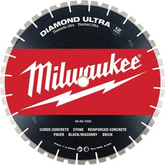 Milwaukee Tool - Wet & Dry-Cut Saw Blades Blade Diameter (Inch): 12 Blade Material: Diamond-Tipped - Americas Industrial Supply