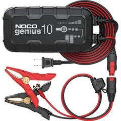 Noco - Automotive Battery Chargers & Jump Starters; Type: Automatic Charger/Maintainer ; Amperage Rating: 10.0 ; Starter Amperage: 0.5 ; Voltage: 100-240 VAC ; Battery Size Group: 6 and 12 Volt - Exact Industrial Supply