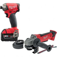 Milwaukee Tool - 18 Volt, 1/4" Drive, 450 In/Lb Torque, Cordless Impact Driver - Exact Industrial Supply