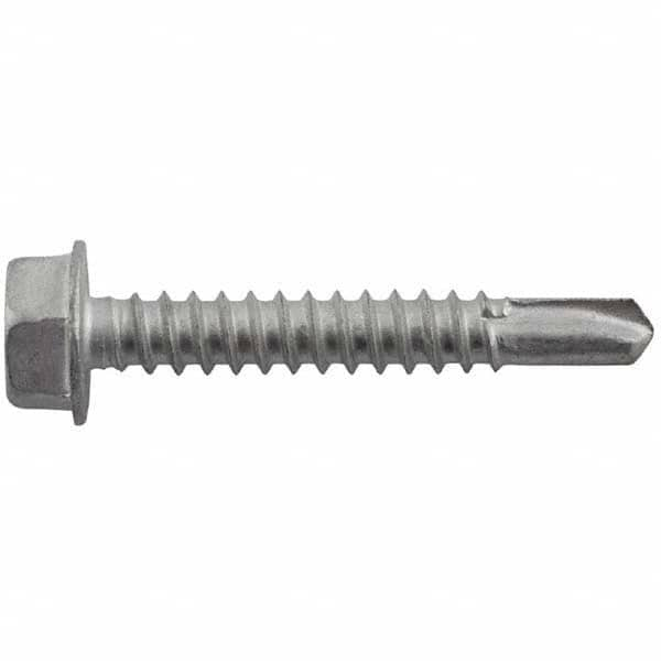 DeWALT Anchors & Fasteners - #12-14, Hex Washer Head, Hex Drive, 3/4" Length Under Head, #3 Point, Self Drilling Screw - Americas Industrial Supply