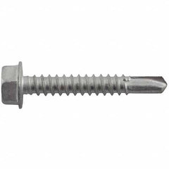 DeWALT Anchors & Fasteners - 1/4, Hex Washer Head, Hex Drive, 1-1/2" Length Under Head, #3 Point, Self Drilling Screw - Americas Industrial Supply