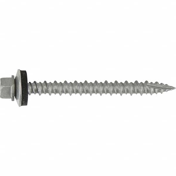 DeWALT Anchors & Fasteners - #10-16, Hex Washer Head, Hex Drive, 2-1/2" Length Under Head, #17 Point, Self Drilling Screw - Americas Industrial Supply