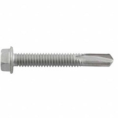 DeWALT Anchors & Fasteners - #12-24, Hex Washer Head, Hex Drive, 1-1/2" Length Under Head, #4.5 Point, Self Drilling Screw - Americas Industrial Supply