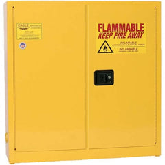 Eagle - Safety Cabinets Hazardous Chemical Type: Flammable and Combustible Liquids Color: Yellow - Americas Industrial Supply