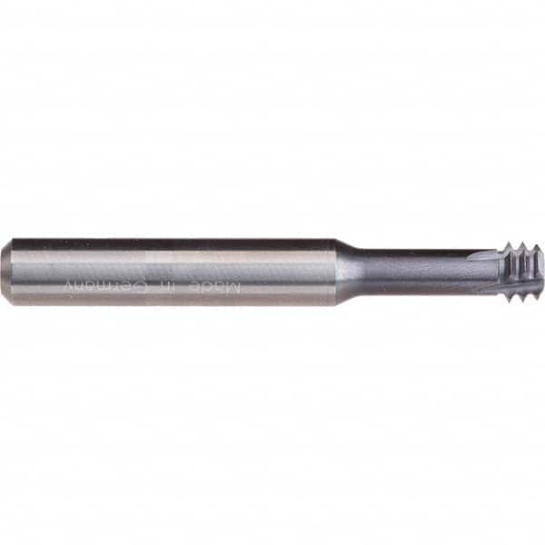 Helical Flute Thread Mill: Internal, 5 Flute, Solid Carbide 0.3228″ Cut Dia, TiAlN-T46 Coated