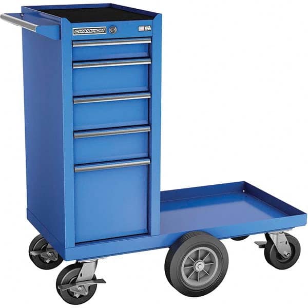 Champion Tool Storage - Tool Storage Combos & Systems Type: Wheeled Tool Cabinet with Maintenance Cart Drawers Range: 5 - 9 Drawers - Americas Industrial Supply