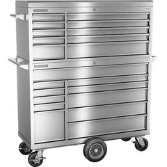 Champion Tool Storage - Tool Storage Combos & Systems Type: Top Chest/Roller Cabinet Combo with Maintenance Cart Drawers Range: 16 Drawers or More - Americas Industrial Supply