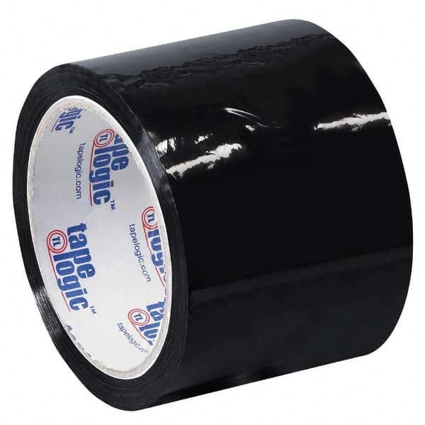 Tape Logic - Pack of (6) 55 Yd Rolls 3" Black Box Sealing & Label Protection Tape - Americas Industrial Supply