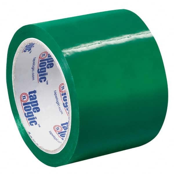 Tape Logic - Pack of (6) 55 Yd Rolls 3" Green Box Sealing & Label Protection Tape - Americas Industrial Supply