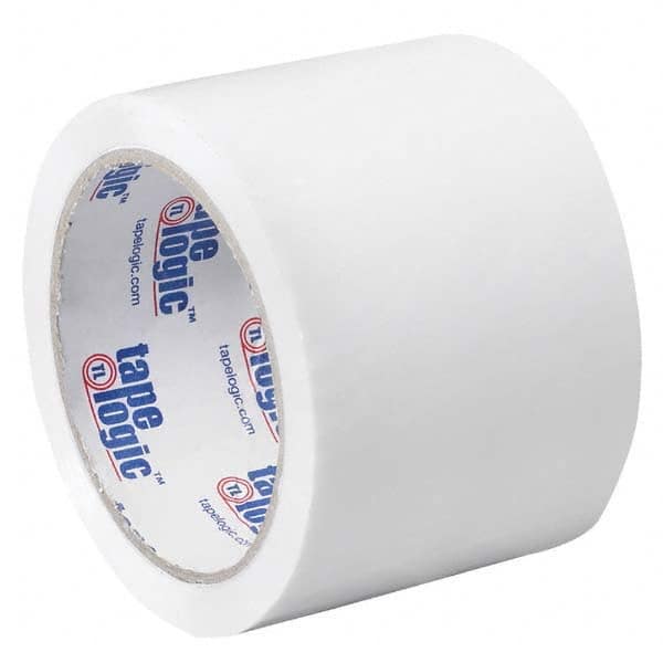 Tape Logic - Pack of (6) 55 Yd Rolls 3" White Box Sealing & Label Protection Tape - Americas Industrial Supply