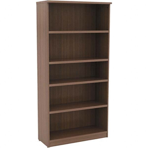 ALERA - Bookcases Height (Inch): 65 Color: Walnut - Americas Industrial Supply