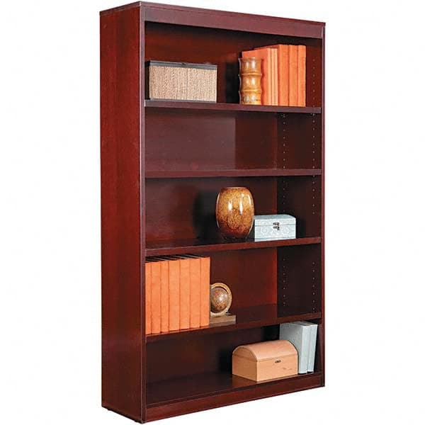 ALERA - Bookcases Height (Inch): 60 Color: Mahogany - Americas Industrial Supply