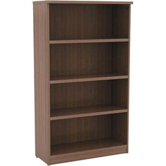 ALERA - Bookcases Height (Inch): 55 Color: Walnut - Americas Industrial Supply