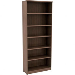 ALERA - Bookcases Height (Inch): 80-3/4 Color: Walnut - Americas Industrial Supply